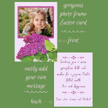 Lindas Lilases da Primavera Foto Feliz Páscoa