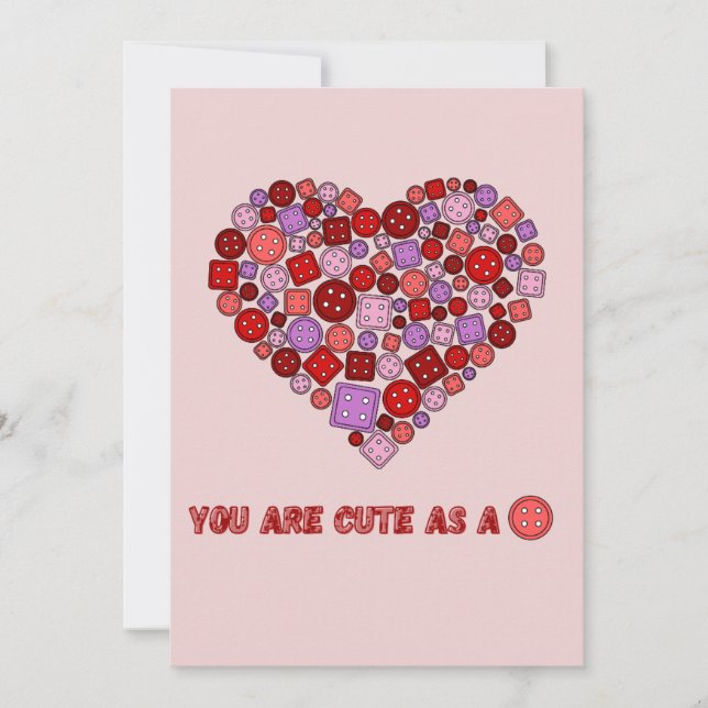 Cartão De Festividades lindo como um botão (Frente)