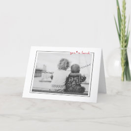 Cartão De Festividades Lindo Quadro Manuscrito Você É Amado Dia dos Namor