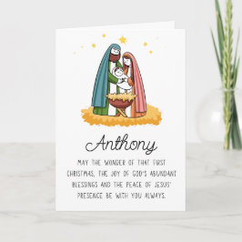 Cartão De Festividades Lindo Religioso Com Nome Feliz Natal