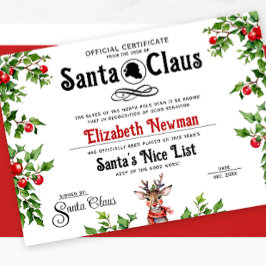 Cartão De Festividades Lindo Santa Branco Vermelho Lista Travessa Boazinh