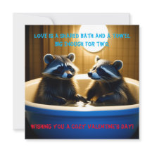 Lindos Guaxinins na Banheira Diversão Dia dos Namo