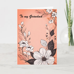 Cartão De Festividades Linha monocromática de texto em Dia de as mães de 