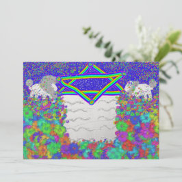 Cartão De Festividades Lion Passover Rainbow Pesach Seder