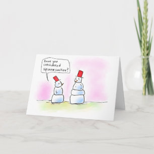 Cartão De Festividades Lip-snow-suction