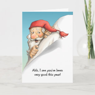 Cartão De Festividades Lista de Natal dos papais noeis