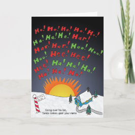 Cartão De Festividades Lista do Natal