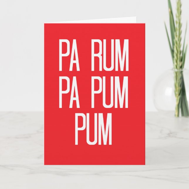 Cartão De Festividades Little Drummer Boy Christmas Card (Frente)