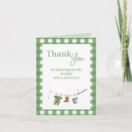 Cartão De Festividades Little Fisherman Folded Thank You Card