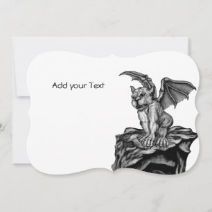 Cartão De Festividades Little Golem Gargoyle