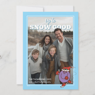 Cartão De Festividades Little Miss Naughty Up to Snow Good