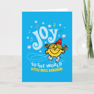 Cartão De Festividades Little Miss Sunshine   Joy To The World