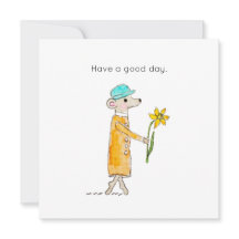 Little Mouse With Daffodil