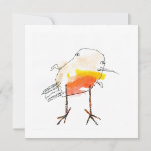 Cartão De Festividades Little Robin