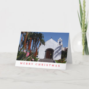 Cartão De Festividades Livro de Natal da Igreja Branca