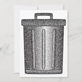 Cartão De Festividades Lixo da Glitter