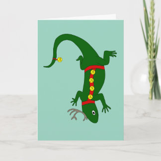 Cartão De Festividades Lizard Christmas Card