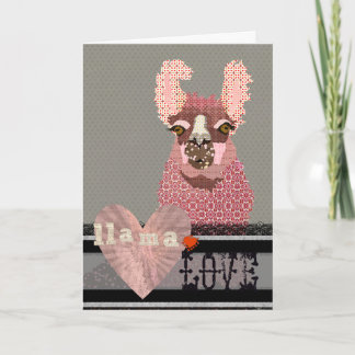 Cartão De Festividades Llama Love Namorados