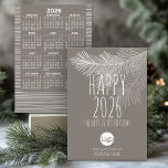 Cartão De Festividades Logotipo comercial para ADD de calendário e Feliz<br><div class="desc">O melhor ainda está para vir - uma saudação caprichosa e moderna que pode ser usada para qualquer empresa. Adicione seu logotipo e saudação simples a este design exclusivo. Confira este exclusivo com cartões de natal comerciais de logotipos.</div>
