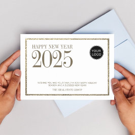 Cartão De Festividades Logotipo comercial profissional para 2025