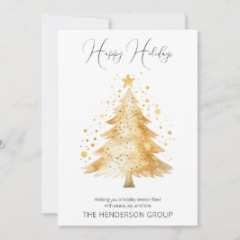 Cartão De Festividades Logotipo da Empresa Código QR Feliz Natal Árvore d