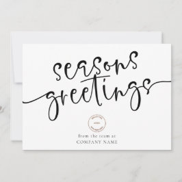 Cartão De Festividades Logotipo da empresa Código QR Qualquer Coluna Saud