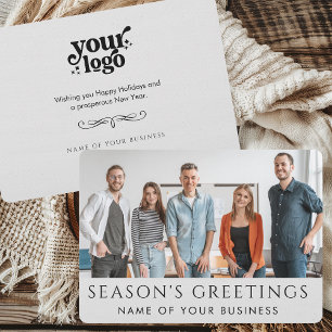 Cartão De Festividades Logotipo da empresa Personalizado Natal da empresa