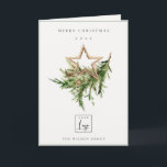 Cartão De Festividades Logotipo da fauna do pinheiro de ornamentação Feli<br><div class="desc">Se precisar de mais alguma personalização,  por favor,  sinta-se à vontade para me enviar uma mensagem em yellowfebstudio@gmail.com.</div>