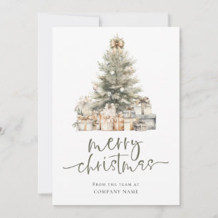 Cartão De Festividades logotipo da Tree Company Calendário 2027 Feliz Nat