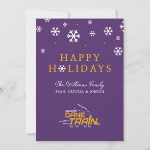 Cartão De Festividades Logotipo da UAlbany Dane Train