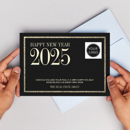 Cartão De Festividades Logotipo de Empresa Profissional Personalizado de 