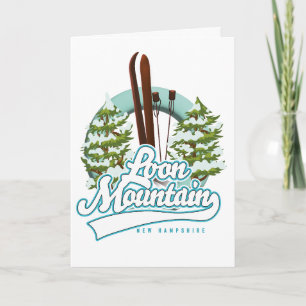 Cartão De Festividades logotipo de esqui Loon Mountain New Hampshire