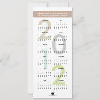 Cartão De Festividades Logotipo personalizado de banner marrom calendário