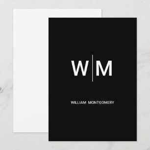 Cartão De Festividades Logotipo preto   Empresa empresarial