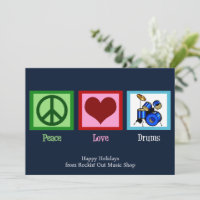 Loja de Música Personalizada Paz Amor Tambores Nat