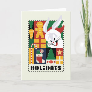 Cartão De Festividades LOONEY TUNES™ BUGS BUNNY™ Insígnia de Feriados
