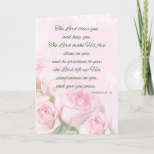 Cartão De Festividades Lorde Abençoe e Mantenha-o religioso pensando em v