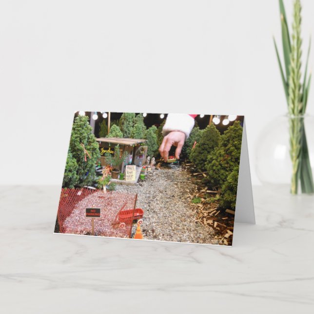 Cartão De Festividades Lote diminuto da árvore, vazio (Frente)