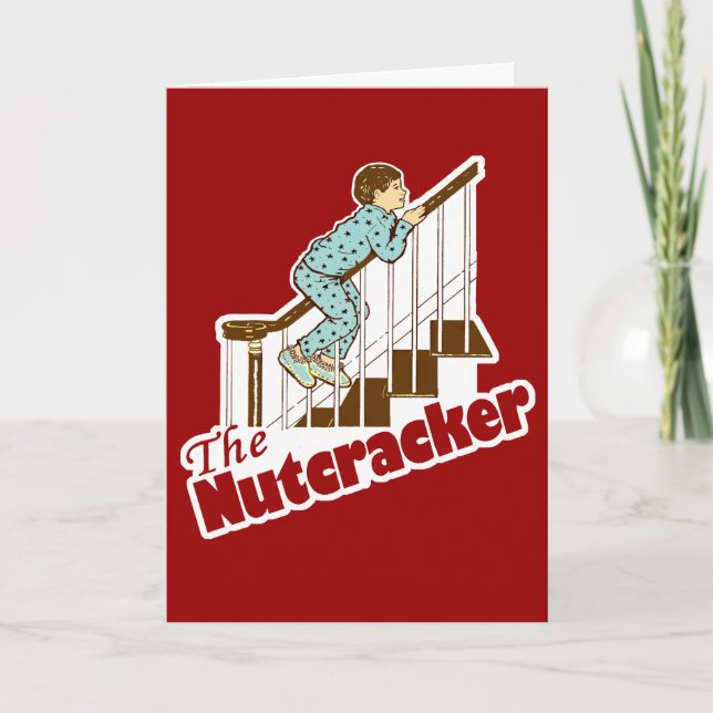 Cartão De Festividades Loucos rachados uma tradição do Natal (Frente)