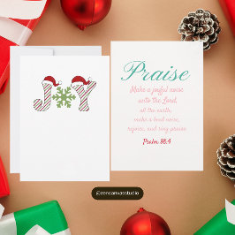 Cartão De Festividades Louvor e Alegria Salmo 98:4