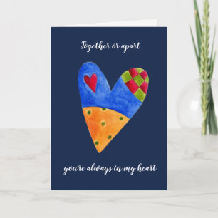 Cartão De Festividades Love Across the Miles Christmas Holiday Greeting