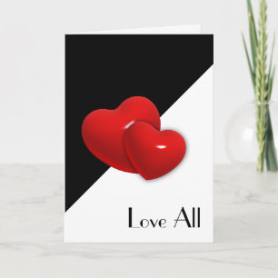 Cartão De Festividades Love All Double Hearts