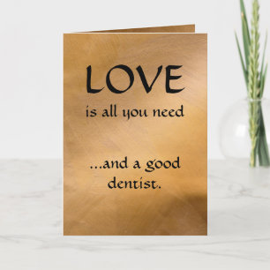 Cartão De Festividades Love And A Good Dentist