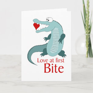 Cartão De Festividades Love at first Bite