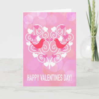 Cartão De Festividades Love Birds Valentines Day Card
