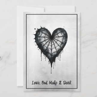 Cartão De Festividades "Love but make it Dark" - Wednesday inspired Card