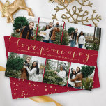 Cartão De Festividades Love Peace Joy Maroon Banda Modern 6 Photo Collage<br><div class="desc">Concebido por gordura*fa*estanho. Fácil de personalizar com seu próprio texto,  foto ou imagem. Para pedidos personalizados,  entre em contato direto com o . Aplicam-se taxas personalizadas. www.zazzle.com/fat_fa_tin www.zazzle.com/color_therapy www.zazzle.com/fatfatin_blue_knot www.zazzle.com/fatfatin_red_knot www.zazzle.com/fatfatin_mini_me www.zazzle.com/fatfatin_design www.zazzle.com/fatfatin_ink</div>