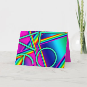 Cartão De Festividades LOVE rainbow Pop ART greeting card