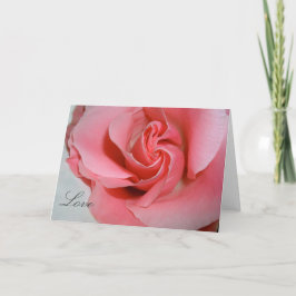 Cartão De Festividades Love Rosa