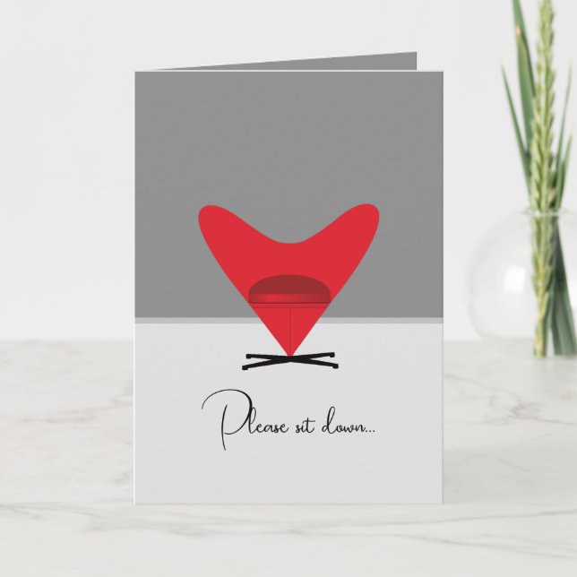 Cartão De Festividades Love Seat (Frente)